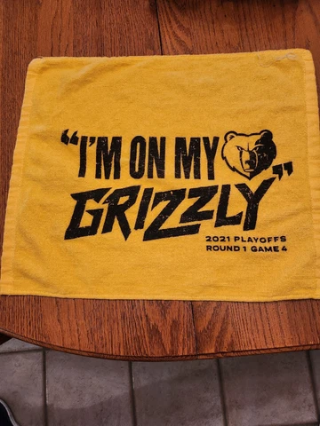 Memphis Grizzlies Playoff Towel  2021 Round 1 Game 4 Cover