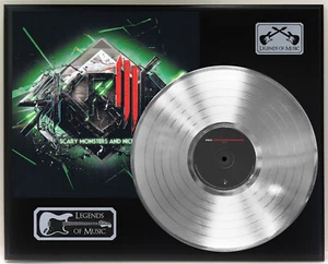 Skrillex - Scary Monsters And Nice Sprites Silver LP Record Plaque Display - Picture 1 of 3
