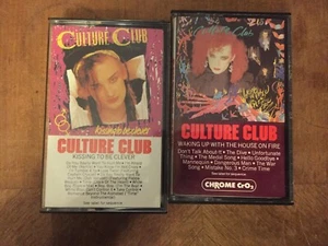 CULTURE CLUB- WAKING UP WITH THE HOUSE ON FIRE & KISSING TO BE CLEVER- CASSETTE - Picture 1 of 3