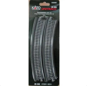 Kato 20-540 Viaduc Simple Courbe / Single Track Curve Viaduct R381mm 30° 2pcs- N - Picture 1 of 1