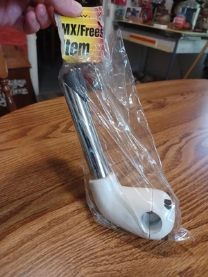 BMX Stem FakeLifter Old School BMX Freestyle 21.1 mm White OG New! - Image 1 of 4