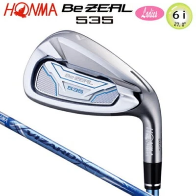 Ladies HONMA Be ZEAL 535 Single Iron 6-Iron 27° L-Flex VIZARD for Be ZEAL Women - Image 1 of 4