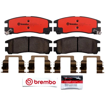 Kit conjunto de pastilhas de freio traseiras de cerâmica Brembo P54012N para 95-12 Eclipse / 91-99 3000GT - Imagem 1 de 4