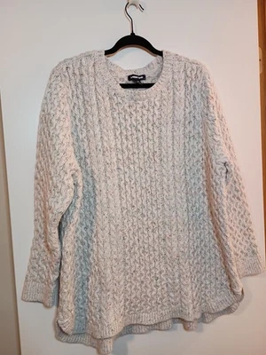 Lands End Sweater Women Size XXL Cable Knit Confetti - Image 1 of 4