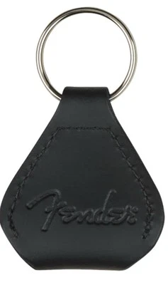 Llavero con soporte de selección de cuero genuino Fender, negro, 910-6001-606 Foto 1 de 3