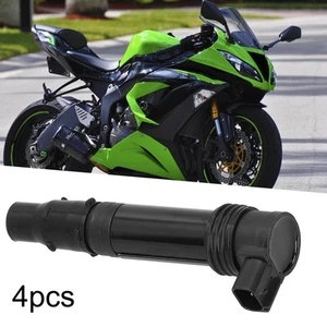 4Pcs Motorcycle Ignition Coil Stick F6T570 Part For ZX636 ZX6R ZXR9F ZX - Picture 1 of 13