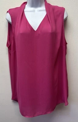 Фиолетовый и Claire женщин 1 X розовый v-образным вырезом без рукавов блузка бак шифоновое полу чистый - Изображение 1 из 4