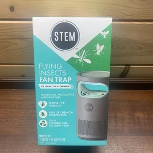 Stem Flying Insect Fan Trap for Indoor Bug Control, Plug-In Fan with UV Light - Picture 1 of 4
