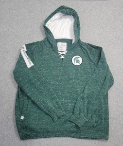 Michigan State Spartans Hoodie Damen 2XL grün NCAA Basketball Pullover Schnürung - Bild 1 von 13