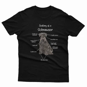 Camiseta Top Unisex Anatomy Of A Schnauzer Perros Hocico Gigante para Hombre #P1#O#A - Imagen 1 de 6