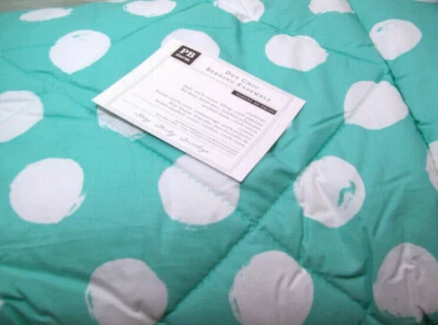 Pottery Barn подростковый бассейн зеленый горошек шик Twin XL одеяло простыня комплект Sham - Изображение 1 из 4