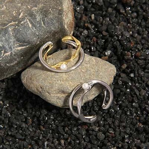 Two-Tone Pearl Ring - Bild 1 von 9