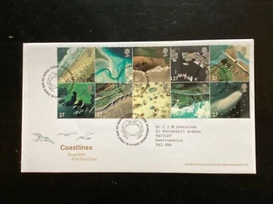 GB 2002 Coastlines FDC, Royal Mail, Poolewe, Achnasheen especial Pmk (K715) - Imagen 1 de 1