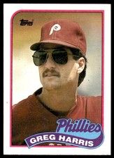 1989 Topps Greg Harris Philadelphia Phillies #627