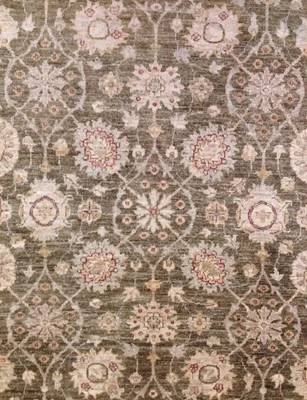 Sensational Sage - Charming Choobi - Peshawar Choubi Rug - Chobi - 5.5 x 9.7 ft. - Image 1 of 4