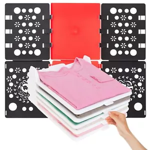 Shirt Folder Board & Organizer set 5ea T Shirts Clothes Folder Durable Plasti... - Picture 1 of 9