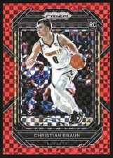 2022-23 Panini Prizm Prizms Red Power #223 Christian Braun RC /75