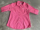 Cinch Shirt Womens Large Pink Button Cotton Long Sleeve Western Cowgirl