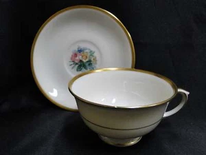 Lamberton Spring Garden, Pink & Yellow Flowers: Cup & Saucer Set (s), 2 1/4" - Picture 1 of 10