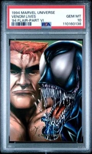 1994 MARVEL UNIVERSE VENOM LIVES, '94 FLAIR PSA 10 GEM MINT - Picture 1 of 4