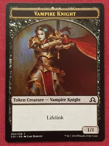 Magic The Gathering SHADOWS OVER INNISTRAD VAMPIRE KNIGHT token card MTG - Picture 1 of 2