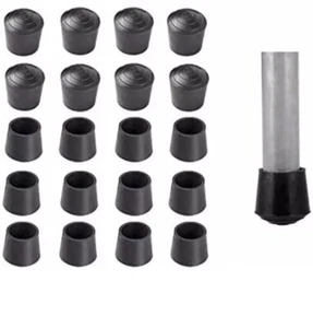 20 Pk -Chair Leg Tips Caps 7/8" anti Slip Rubber Table Leg Cap, Black - Picture 1 of 7