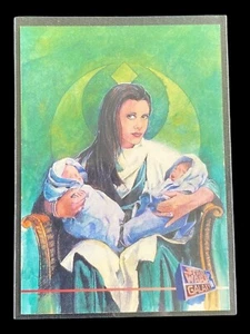 1995 STAR WARS GALAXY 3 PRINZESSIN LEIA TOPPS PROMO-KARTE P7 KÜNSTLER RUSS WALKER - Bild 1 von 5