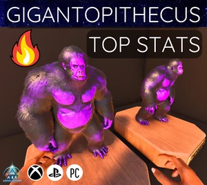 Ark Ascended PVE PS5 XBOX PC NUEVO TOP ESTADÍSTICAS GIGANTOPITHECUS EVENTO COLOR PÚRPURA - Imagen 1 de 4