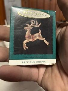 Hallmark Keepsake Ornament Dazzling Reindeer Miniature Christmas Decor VTG 1994 - Picture 1 of 2