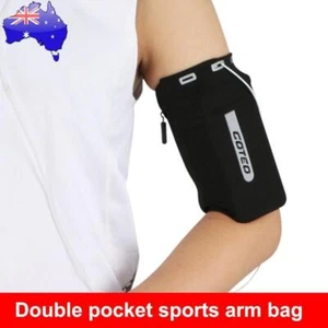 Sport Running Cell Phone Arm Bag Reflective Fitness Armband Belt Case (M) - Zdjęcie 1 z 12