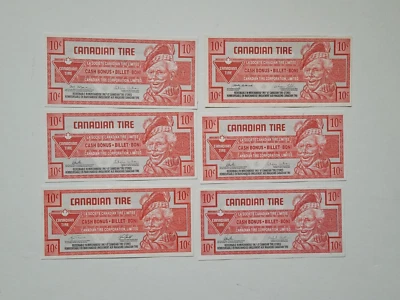 LOTE DE 10 centavos de dinero canadiense para neumáticos (6) Foto 1 de 2