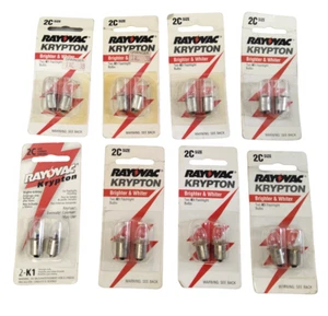 NEW Rayovac K1 / KPR101 Krypton Bulb Flange Base 2 Cell C    LOT OF 8 - Picture 1 of 3