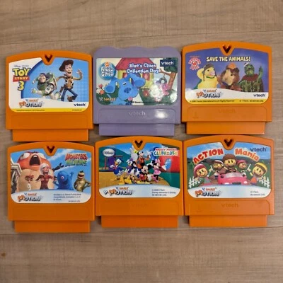 Vintage VTech V.Smile Motion Educational Game Cartridges Set - Image 1 of 4