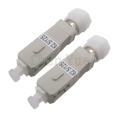2pcs FC UPC Female-SC UPC Male Fiber Optic Adapter MM 62.5/125 Hybrid Connector - Image 1 of 4