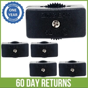 5x Zing Ear KS-30 Feed Thru Inline SPT-2 Rotary Cord Lamp Light Switch On Off 6A - Picture 1 of 5