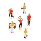 Pack of 6 Model Train People Figure Layout Raliway Scenery Decor Accessories