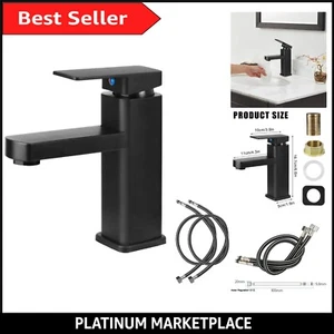 Elegant Black Bathroom Tap with Single Lever for Luxurious Lavatories - Picture 1 of 10