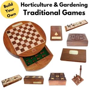 Juegos tradicionales de madera de horticultura y jardinería con grabado gratuito - Imagen 1 de 13
