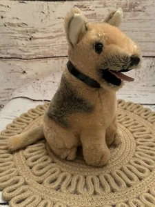 VTG RARE HTF 1975 Dakin & Co German Shepherd Dog Plush Stuffed Animal Collar 9” - Picture 1 of 11