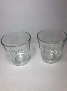 2 Crown Royal Rocks Glasses Canadian Whisky Glass Old Fashioned Bar Man Cave - Picture 1 of 6