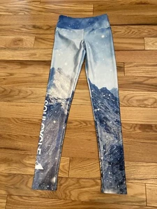Soul Cycle  Yoga Legging- Mountain Scape Aspen Blue Multicolored - Picture 1 of 5