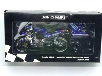 MINICHAMPS Yamaha YZR-M1 Gauloises - Yamaha Tech3 Alex Barros MotoGP 2003 1:12 - Imagen 1 de 2