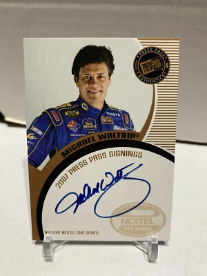 2007 Press Pass Signings Michael Waltrip on card Autograph Nascar Auto - Image 1 of 2