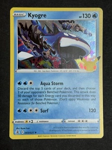 Kyogre 003/025 Celebraciones Holo Raro Pokemon Juego de Cartas Coleccionables Casi Nuevo/Casi Como Nuevo - Imagen 1 de 1