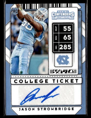 2020 Panini Contenders Draft Picks #286 Jason Strowbridge AUTO - Image 1 of 2