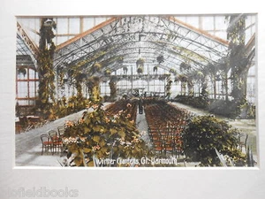 Great Yarmouth Mounted Edwardian Photograph - The Winter Gardens c1910 - Repro - Bild 1 von 4