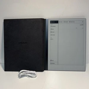 reMarkable 2 Digital Notebook Tablet w/Black Leather Folio (G8:3) - Afbeelding 1 van 9