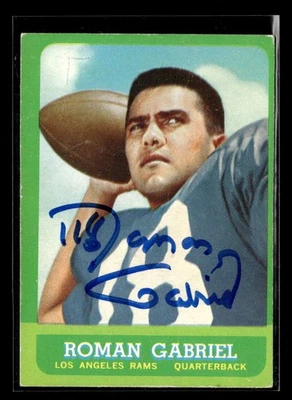 1963 Topps Roman Gabriel #37 Signed Auto Autograph ZZ4966 - Image 1 of 2