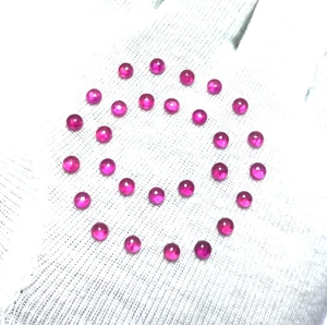 Lot Red Ruby Corundum Gemstone Round 10-100 Pieces Loose AAA Ring Size Jewelry - Picture 1 of 9