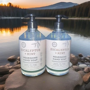 (2-Pack) BOTANICAL NOUVEAU ~ EUCALYPTUS + MINT Nourishing HAND SOAP Made in USA - Picture 1 of 18